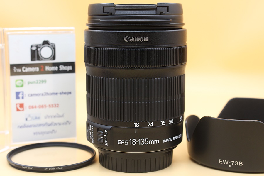 ขาย Lens Canon EF-S 18-135mm IS STM สภาพสวย ไร้ฝ้า รา ตัวหนังสือคมชัด   อุปกรณ์และรายละเอียดของสินค้า 1.Lens Canon EF-S 18-135 mm f/3.5-5.6 IS STM 2.ฝาปิดเ