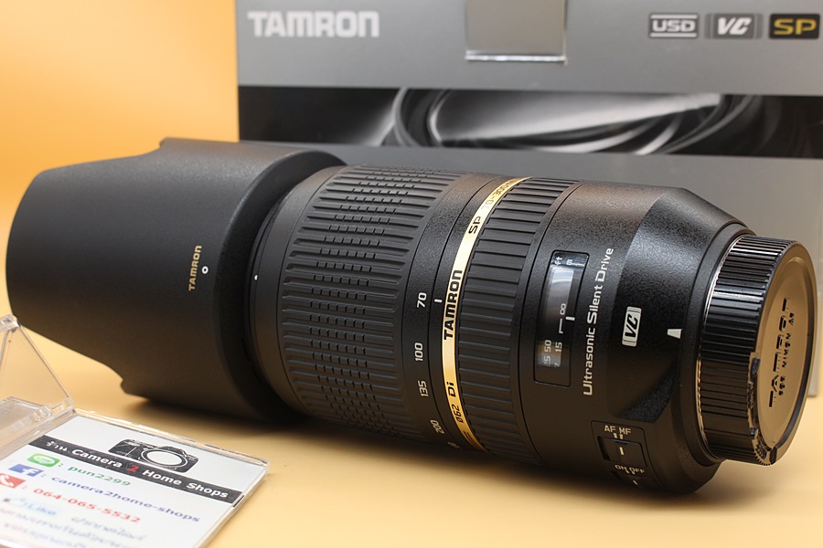 ขาย Lens Tamron SP 70-300mm F4-5.6 Di VC USD (For Nikon) สภาพสวยใหม่ ไร้ฝ้า รา อุปกรณ์ครบกล่อง  อุปกรณ์และรายละเอียดของสินค้า 1.Lens Tamron SP 70-300mm F4-