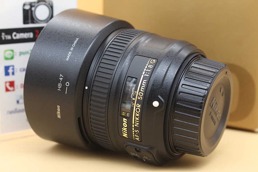 ขาย Lens Nikon AF-S 50mm F1.8G สภาพสวย อดีตศูนย์ ไร้ฝ้า รา อุปกรณ์ครบกล่อง  อุปกรณ์และรายละเอียดของสินค้า 1.Lens Nikon AF-S 50mm F1.8G 2.Hood 3.คู่มือการใช