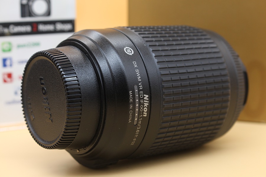 ขาย Lens Nikon AF-S 55-200mm f/4-5.6G ED DX VR Zoom สภาพสวย ไร้ฝ้า รา อุปกรณ์พร้อมกล่อง  อุปกรณ์และรายละเอียดของสินค้า 1.Lens Nikon AF-S 55-200mm f/4-5.6G 