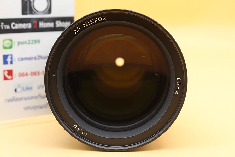 ขาย Lens Nikon AF 85mm f1.4D IF สภาพสวย มีรา ตัวหนังสือคมชัด  อุปกรณ์และรายละเอียดของสินค้า 1.Lens Nikon AF 85mm f1.4D IF (ราขอบเลนส์ 3จุดเล็ก) 2.Filter 3.