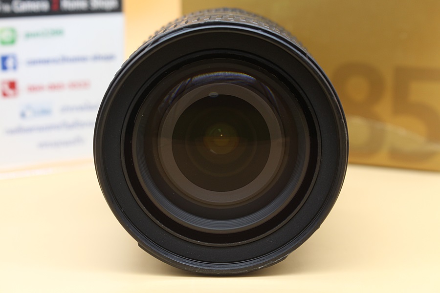 ขาย Lens Nikon AF-S DX 16-85mm f3.5-5.6G ED VR อดีตประกันร้าน ไร้ฝ้า รา ตัวหนังสือคมชัด อุปกรณ์พร้อมกล่อง  อุปกรณ์และรายละเอียดของสินค้า 1.Lens Nikon AF-S 