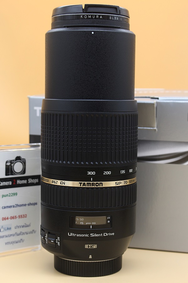 ขาย Lens Tamron SP 70-300mm F4-5.6 Di VC USD (For Nikon) สภาพสวยใหม่ ไร้ฝ้า รา อุปกรณ์ครบกล่อง  อุปกรณ์และรายละเอียดของสินค้า 1.Lens Tamron SP 70-300mm F4-