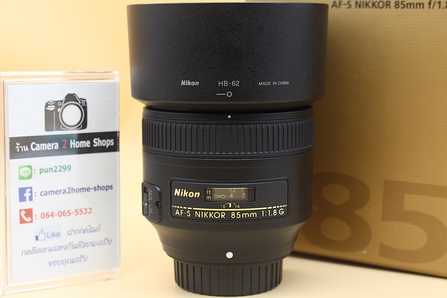 ขาย Lens Nikon AF-S 85mm F1.8 สภาพสวยใหม่ อดีตศูนย์ ไร้ฝ้า รา อุปกรณ์ครบกล่อง  อุปกรณ์และรายละเอียดของสินค้า 1.Lens Nikon AF-S 85mm F1.8 2.คู่มือการใช้งาน 