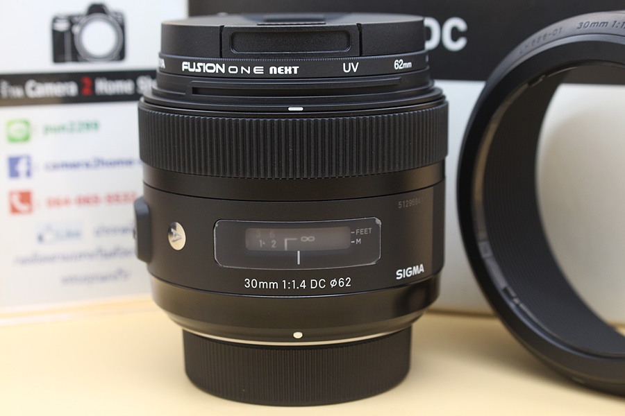 ขาย Lens SIGMA 30mm F1.4 DC HSM (for Nikon) สภาพสวยใหม่ อดีตศูนย์ ไร้ฝ้า รา อุปกรณ์ครบกล่อง  อุปกรณ์และรายละเอียดของสินค้า 1.Lens SIGMA 30mm F1.4 DC HSM (f