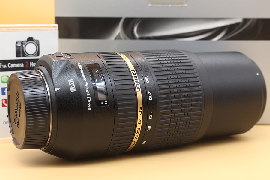 ขาย Lens Tamron SP 70-300mm F4-5.6 Di VC USD (For Nikon) สภาพสวยใหม่ ไร้ฝ้า รา อุปกรณ์ครบกล่อง  อุปกรณ์และรายละเอียดของสินค้า 1.Lens Tamron SP 70-300mm F4-