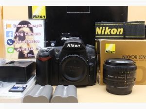 ขาย Nikon D90 +Lens AF 50mm f1.8D สภาพสวย ชัตเตอร์ 42,xxxอดีตประกันร้าน อุปกรณ์ครบกล่อง