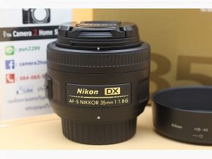 ขาย Lens Nikon DX AF-S 35mm F1.8G สภาพสวยใหม่ อดีตร้าน ไร้ฝ้า รา อุปกรณ์ครบกล่อง  อุปกรณ์และรายละเอียดของสินค้า 1.Lens Nikon DX AF-S 35mm F1.8G 2.Hood 3.คู