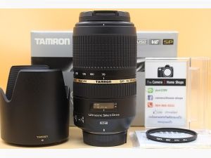 ขาย Lens Tamron SP 70-300mm F4-5.6 Di VC USD (For Nikon) สภาพสวยใหม่ ไร้ฝ้า รา อุปกรณ์ครบกล่อง  อุปกรณ์และรายละเอียดของสินค้า 1.Lens Tamron SP 70-300mm F4-